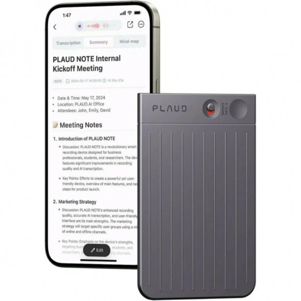 Диктофон Plaud Note NB-100 ChatGPT 64ГБ, Black в Омске