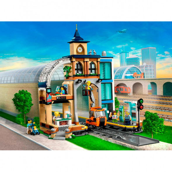 Конструктор LEGO City 60469 Центральный железнодорожный вокзал в Омске