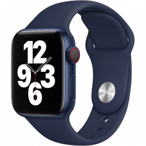 Ремешок для Apple Watch 44mm Deep Navy Sport Band (MYAX2ZM/A), тёмный ультрамарин в Омске