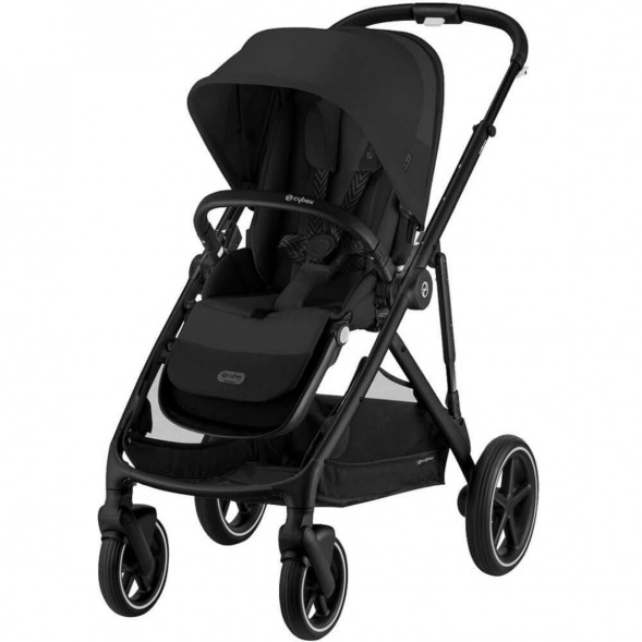 Детская коляска Cybex Gazelle S BLK Moon Black с корзиной и дождевиком в Омске