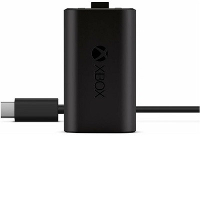Microsoft Аккумулятор с кабелем зарядки USB Type-C для геймпада Xbox Series S/Series X/One, черный в Омске