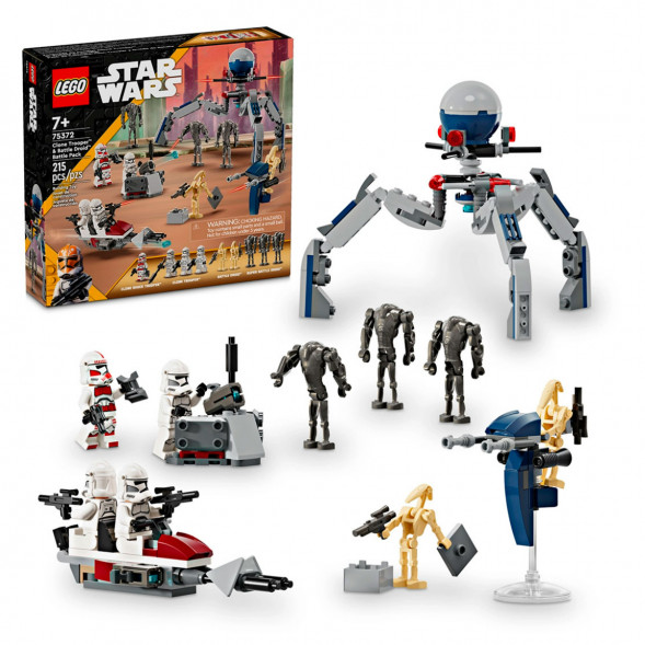Конструктор LEGO Star Wars 75372 Боевой набор солдат-клонов и боевых дроидов в Омске