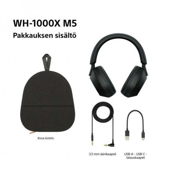 Беспроводные наушники Sony WH-1000XM5, черный в Омске