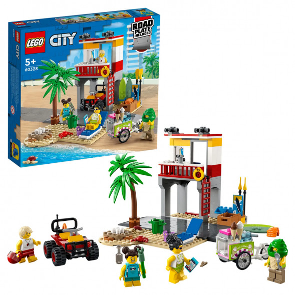 Конструктор LEGO City 60328 Пост спасателей на пляже в Омске