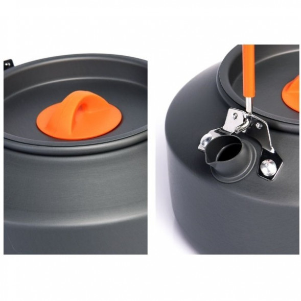 Чайник походный Widesea 1 литр, темно-серый в Омске