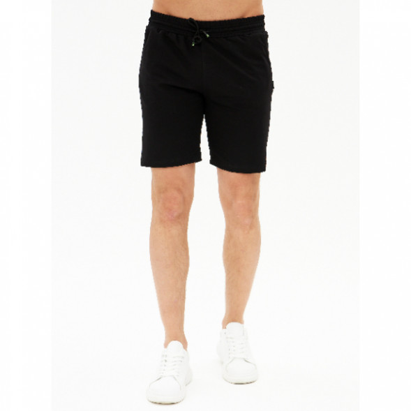 Шорты мужские трикотажные, черный, L в Омске