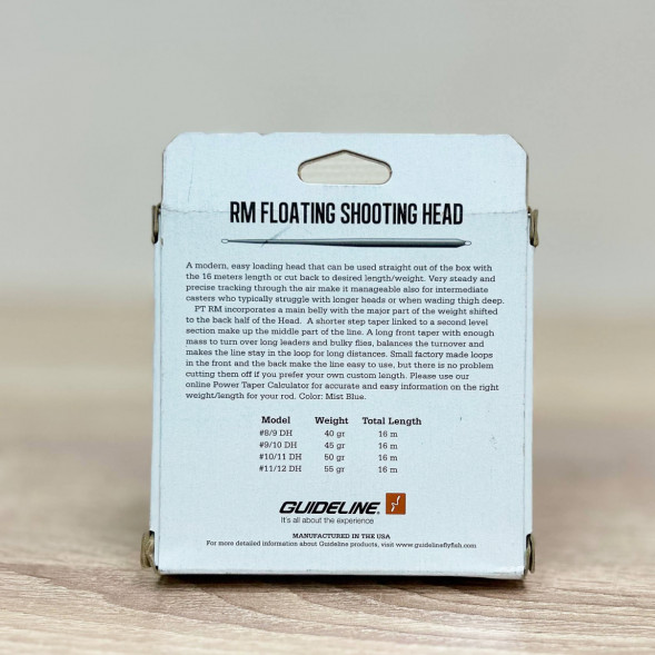 Рыболовная леска Guideline Power Taper RM Float #9/10, 16m, 45gm, Mist Blue в Омске