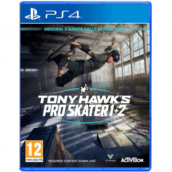 Игра Tony Hawk&amp;#039;s Pro Skater 1 + 2 [PS4, английская версия] в Омске