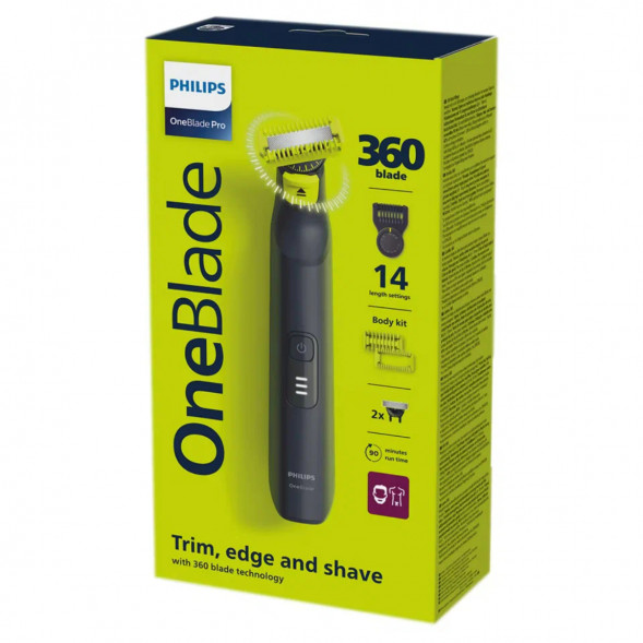 Триммер Philips QP6542/15 OneBlade 360 Pro Face + Body в Омске