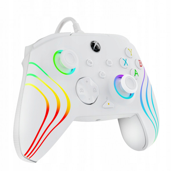 Геймпад проводной PDP для Xbox Afterglow Wave, White в Омске