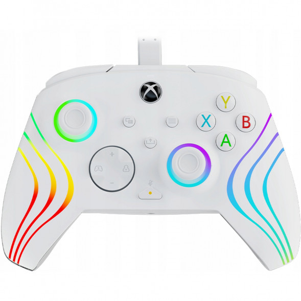 Геймпад проводной PDP для Xbox Afterglow Wave, White в Омске
