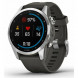Умные часы Garmin Fenix 7s серебристый с графитовым силиконовым ремешком 010-02539-01 в Омске
