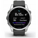 Умные часы Garmin Fenix 7s серебристый с графитовым силиконовым ремешком 010-02539-01 в Омске