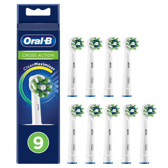 Насадки на зубные щетки Oral-B Cross Action, 9 шт. в Омске