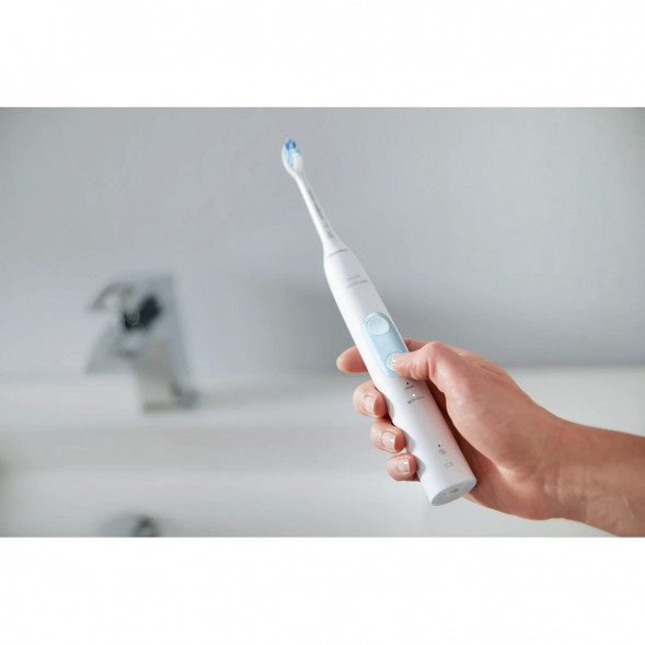 Электрическая звуковая зубная щетка Philips Sonicare ProtectiveClean 4500, White в Омске