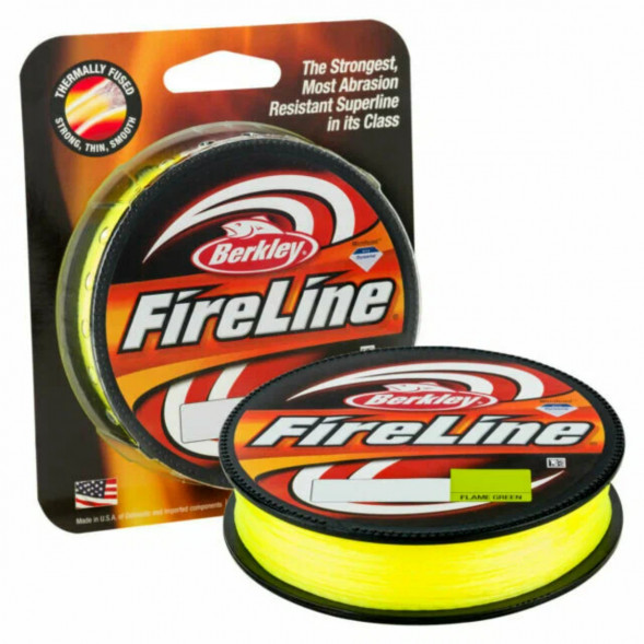 Леска Berkley FireLine 0,32mm 23,5kg 270m, Flame Green (желтый неон) в Омске