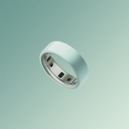 Умное кольцо Oura Ring 4 Ceramic (размер 15), Морской прилив/Tide