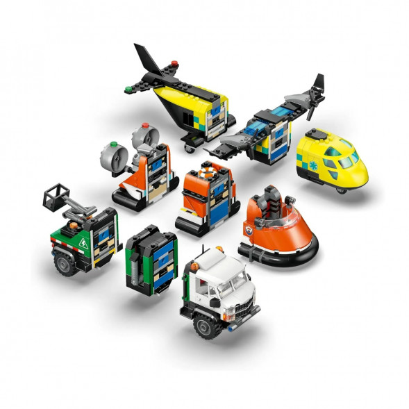 Конструктор LEGO City 60505 Самолет, сервисный грузовик и судно на воздушной подушке в Омске