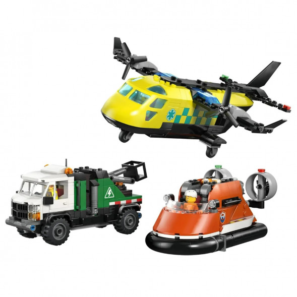 Конструктор LEGO City 60505 Самолет, сервисный грузовик и судно на воздушной подушке в Омске