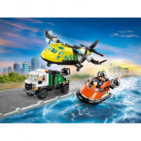 Конструктор LEGO City 60505 Самолет, сервисный грузовик и судно на воздушной подушке в Омске