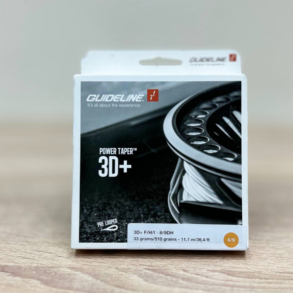 Рыболовная леска Guideline Power Taper 3D+ #37761 8/9 DH, Yellow в Омске