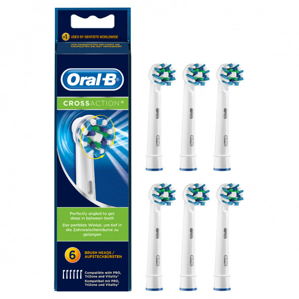 Насадки на зубные щетки Oral-B Cross Action, 6 шт. в Омске