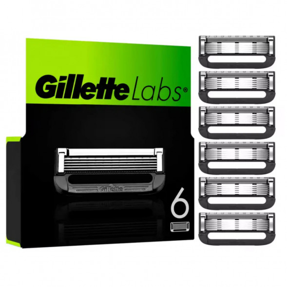 Лезвия для бритвы Gillette Labs, 6 шт. в Омске