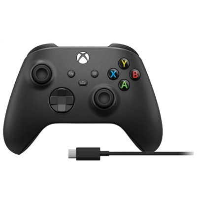 Геймпад Microsoft Xbox Series + USB-C кабель, Carbon Black в Омске