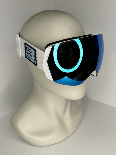 Горнолыжные очки для сноуборда Copozz (голубой, белый) в Омске