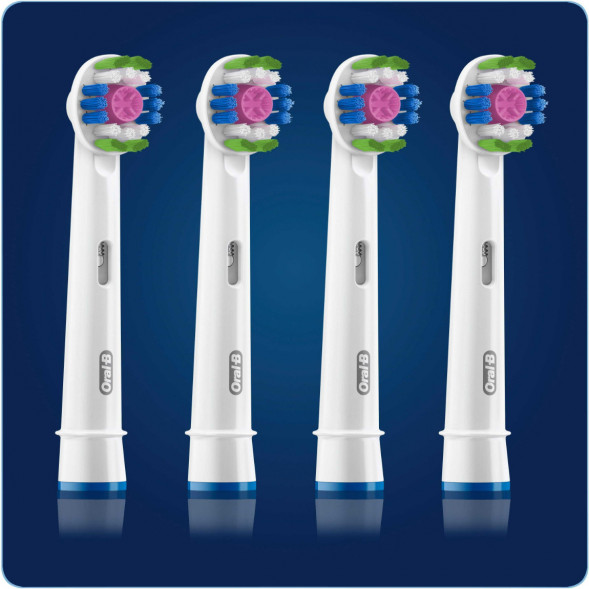 Насадки на зубные щетки Oral-B 3D White, 4 шт. в Омске