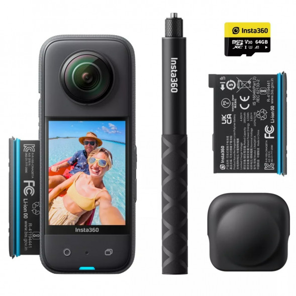 Экшн-камера Insta360 X3 Adventure Kit Bundle (CINSAAQU) в Омске