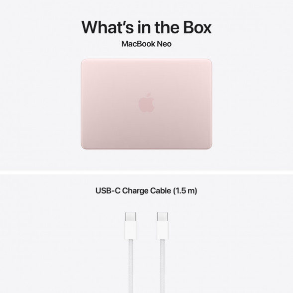 Ноутбук Apple MacBook Neo MHFJ4 (A18 Pro 5-Core GPU, 8/512GB), Розовый/Blush в Омске