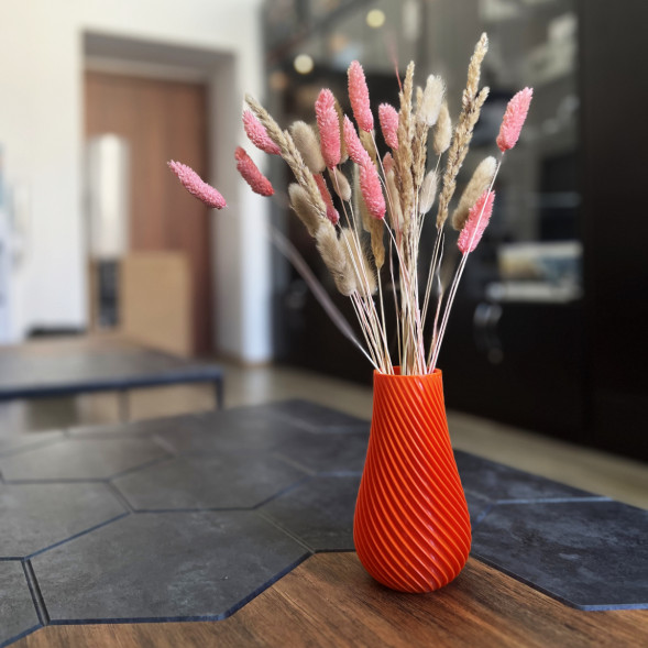 Ваза для сухоцветов HatRom Spiral, оранжевый в Омске