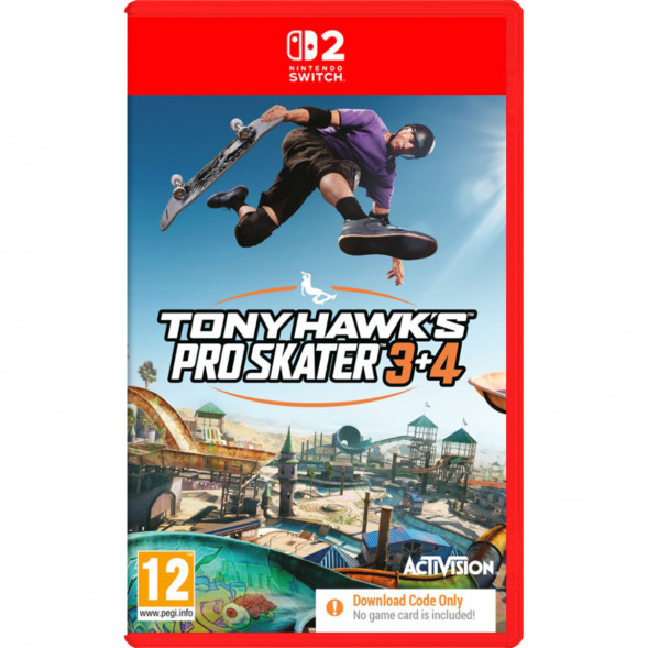 Игра Tony Hawk&amp;#039;s Pro Skater 3+4 (код загрузки) [Nintendo Switch 2, английская версия] в Омске