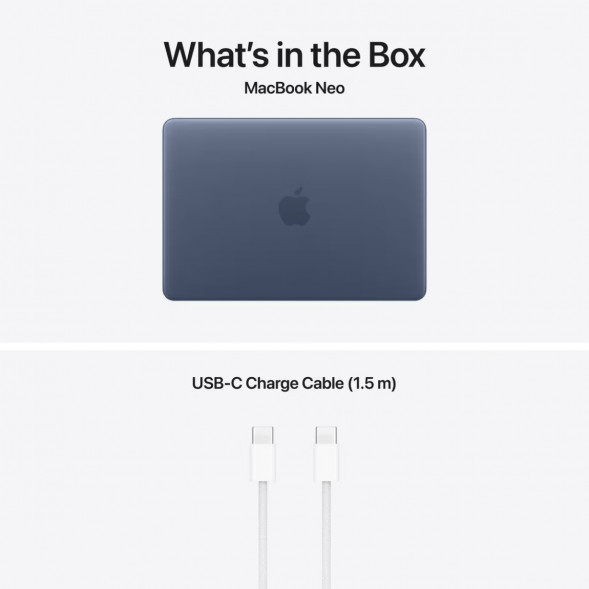 Ноутбук Apple MacBook Neo MHFG4 (A18 Pro 5-Core GPU, 8/512GB), Синий/Indigo в Омске