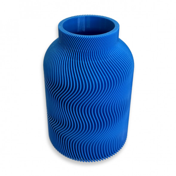 Ваза для сухоцветов HatRom Wave, синий в Омске