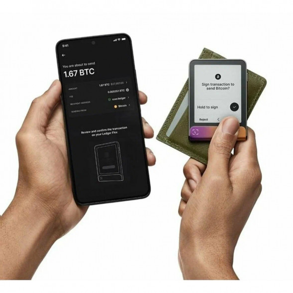 Аппаратный криптокошелек Ledger Flex, Ferro Fuchsia в Омске