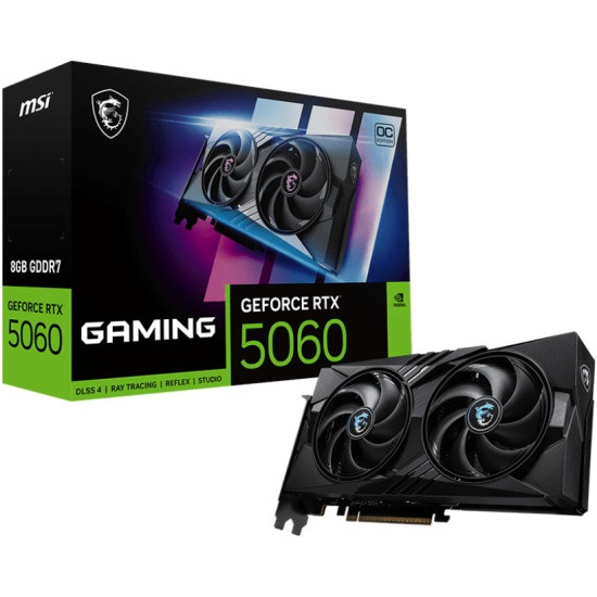 Видеокарта MSI RTX 5060 8 ГБ RTL (RTX 5060 8G GAMING OC) в Омске