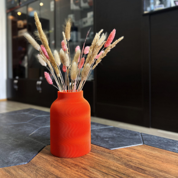 Ваза для сухоцветов HatRom Wave, оранжевый в Омске