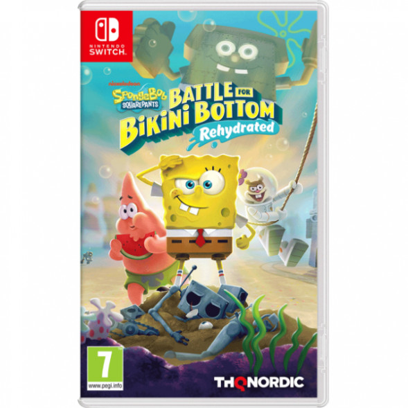 Игра SpongeBob SquarePants: Battle for Bikini Bottom - Rehydrated [Nintendo Switch, русские субтитры] в Омске