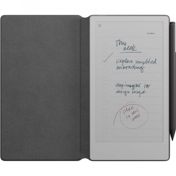 Графический планшет reMarkable Paper Pro Move + Стилус MarkerPlus + Чехол BookFolio Premium Leather, Black в Омске