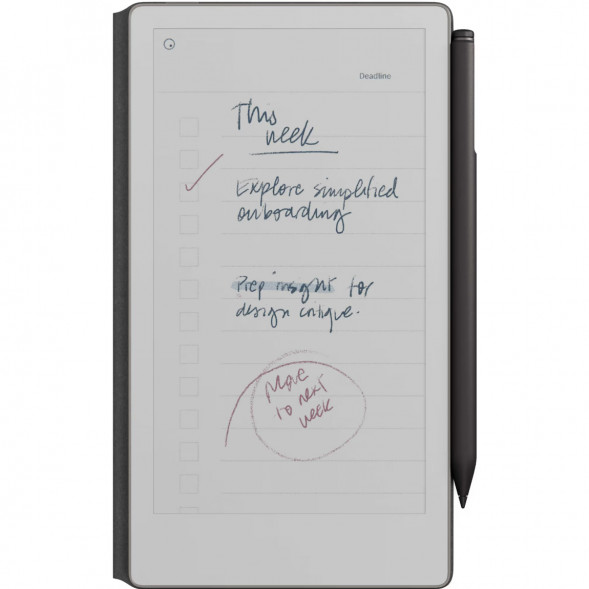 Графический планшет reMarkable Paper Pro Move + Стилус MarkerPlus + Чехол BookFolio Premium Leather, Black в Омске
