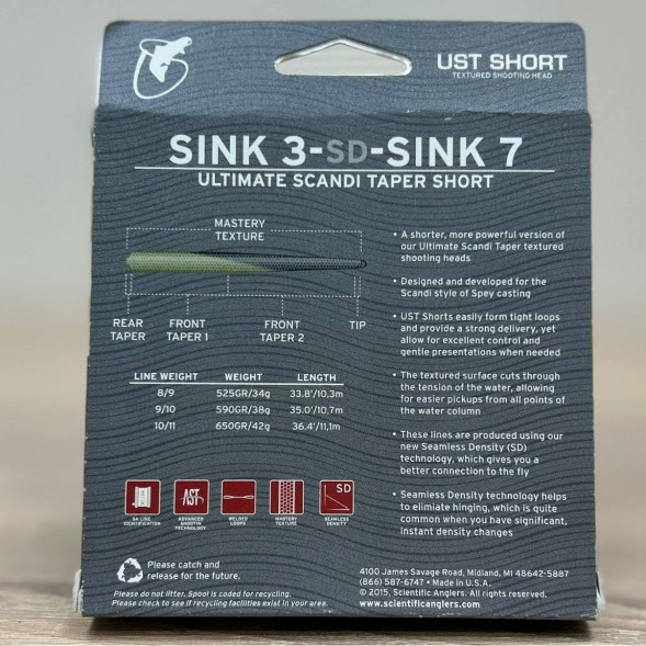 Рыболовная леска Scientific Anglers UST Short St-11/12-S3/S7 Sink 3-CD-Sink 7 132312 в Омске