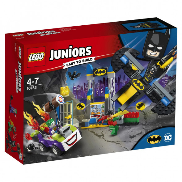 Конструктор LEGO Juniors 10753 Нападение Джокера на Бэтпещеру в Омске
