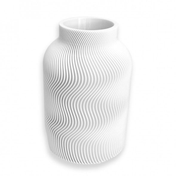 Ваза для сухоцветов HatRom Wave, белый в Омске