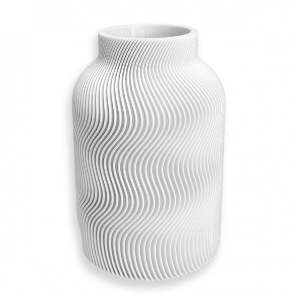 Ваза для сухоцветов HatRom Wave, белый в Омске