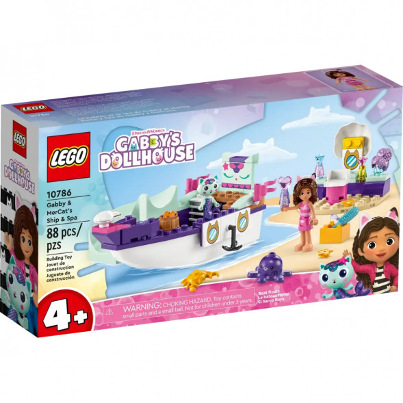 Конструктор LEGO Gabby&amp;#039;s Dollhouse 10786 Корабль и спа Габби и МерКэта в Омске