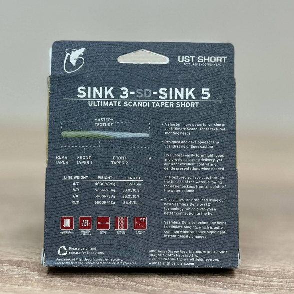 Рыболовная леска Scientific Anglers UST Short St-9/10-S3/S5 Sink 3-CD-Sink 5 125420 в Омске