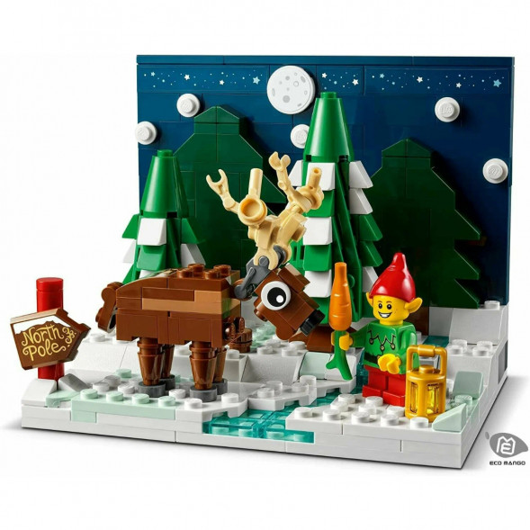 Конструктор LEGO 40484 Перед домом Деда Мороза в Омске