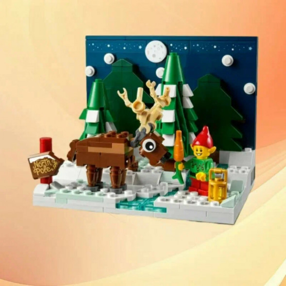 Конструктор LEGO 40484 Перед домом Деда Мороза в Омске